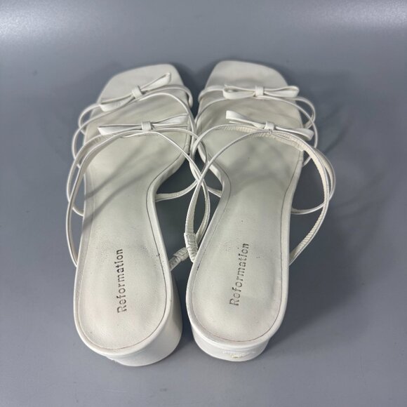 Reformation Elodie Block Heeled Sandals  Elodie Block Heeled Sandals, Size 8 - Picture 9 of 14